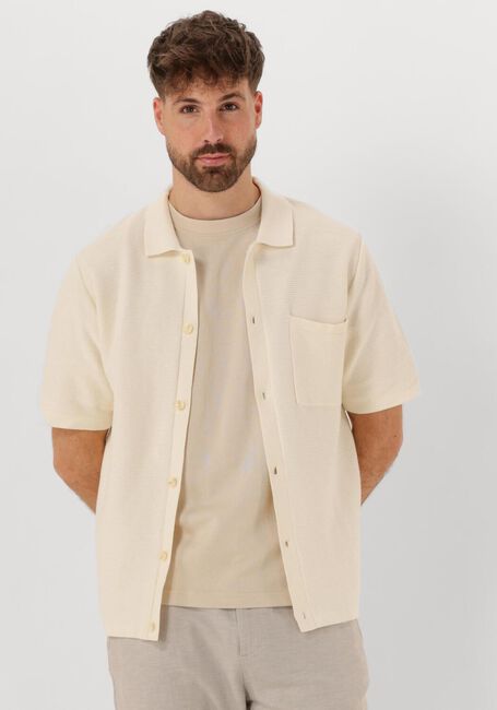 Beige ANERKJENDT Polo AKSVEND S/S KNIT SHIRT - large