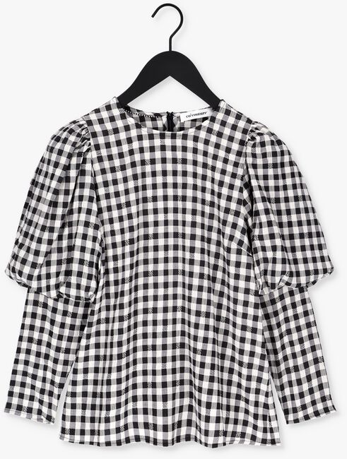 Zwarte CO'COUTURE Blouse CADIE CHECK BLOUSE - large