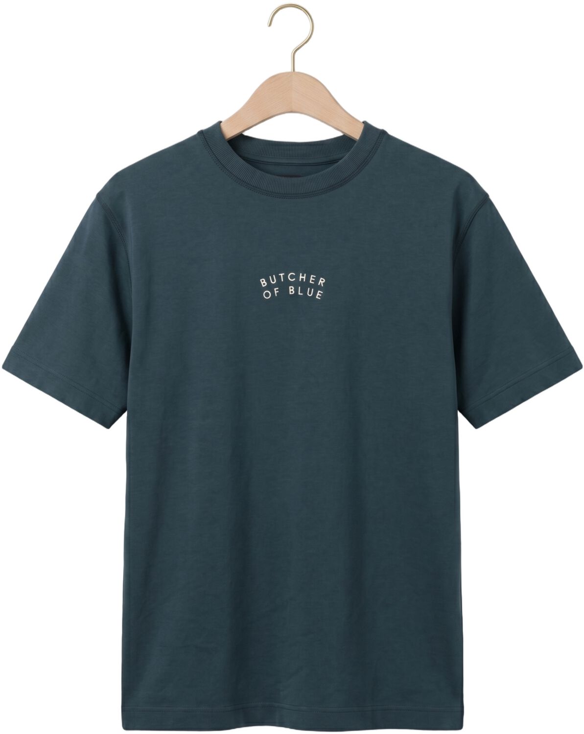BUTCHER OF BLUE Heren Polo's & T-shirts Mercer Layer Loose Tee Donkerblauw