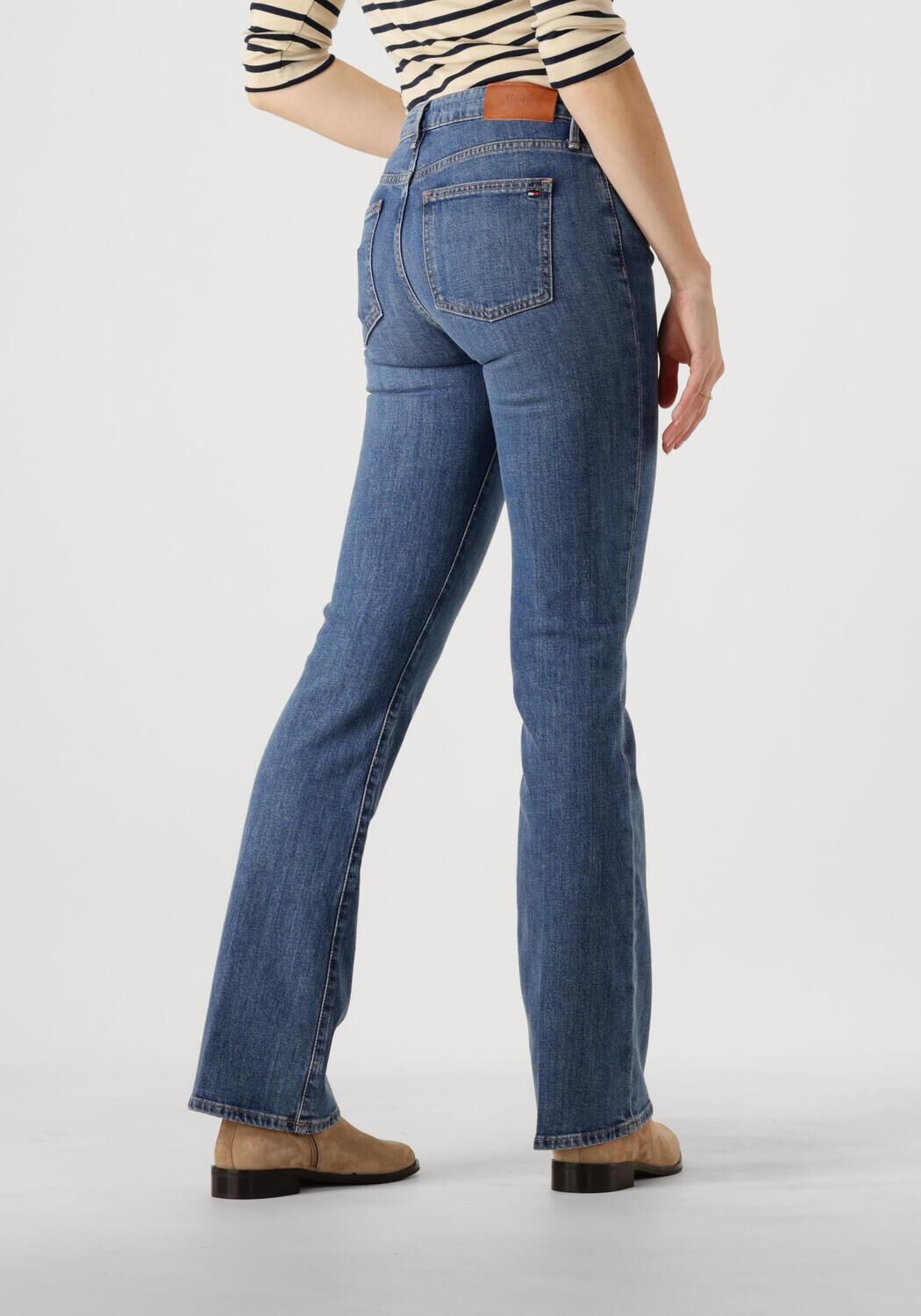 TOMMY HILFIGER Dames Jeans Bootcut Rw Mid Blue Blauw
