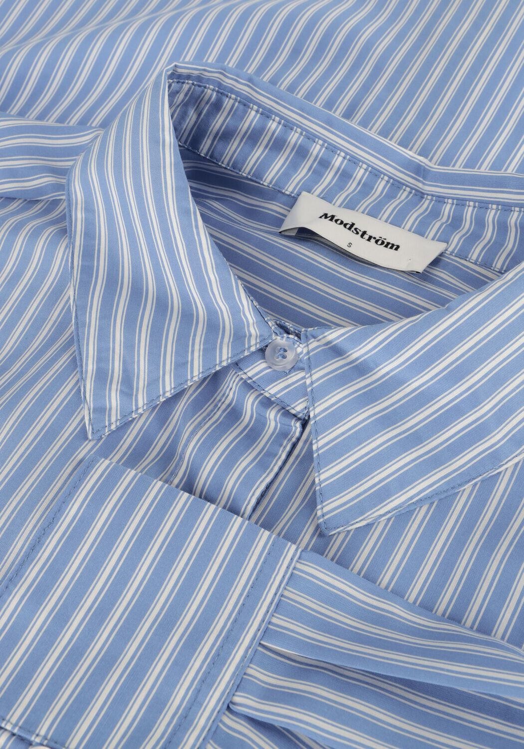 Blauwe MODSTR&Ouml;M Blouses KADIRMD STRIPE SHIRT - large