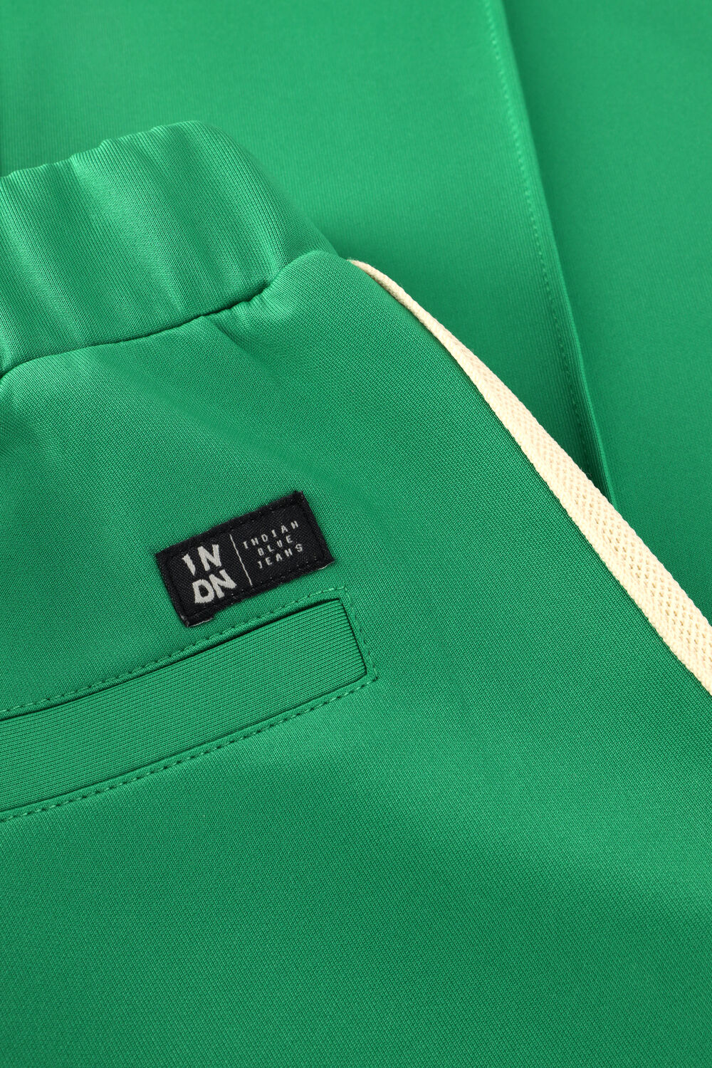 Groene INDIAN BLUE JEANS Wijde broek WIDE PANTS SPORTY - large