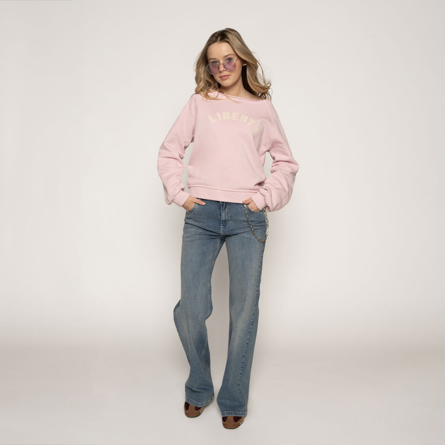 FRANKIE & LIBERTY Meisjes Truien & Vesten Rachel Sweatshirt Lichtroze