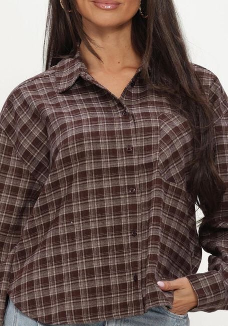 Bruine CATWALK JUNKIE Blouses CHECK BLOUSE - large