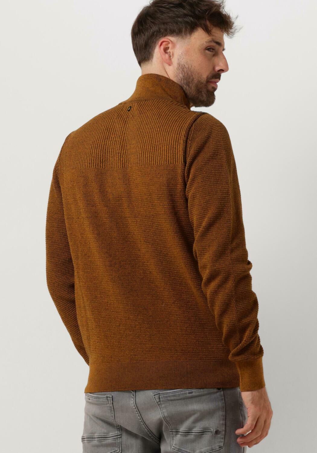 PME LEGEND Heren Truien & Vesten Half Zip Collar Cotton Plated Geel