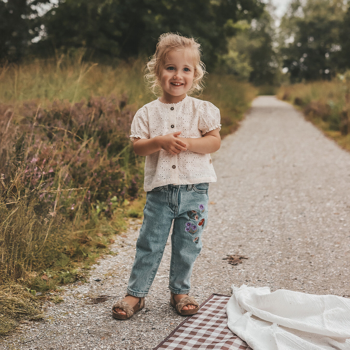 YOUR WISHES Meisjes Jeans Stretch Denim Baggy Jeans Lichtblauw