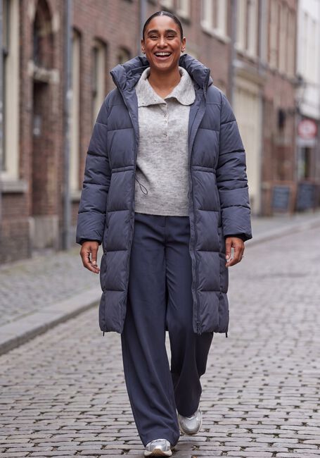 Donkergrijze MSCH COPENHAGEN Gewatteerde jas MSCHZALA PAVINARIA JACKET - large