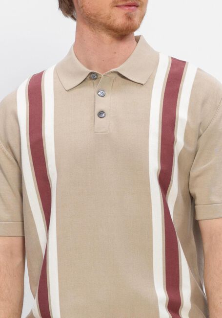 Beige JC RAGS Polo POLO SS ALVIE STRIPE - large