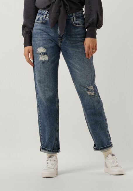 Blauwe MY ESSENTIAL WARDROBE Straight leg jeans TUSAMW 140 HIGH STRAIGHT Y - large