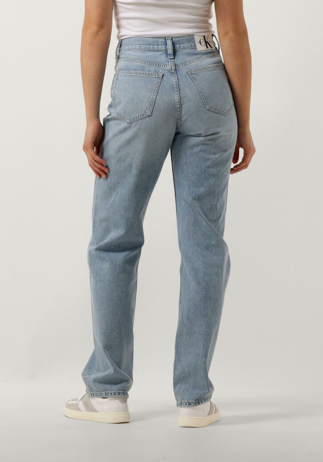 CALVIN KLEIN Dames Jeans High Rise Straight Blauw