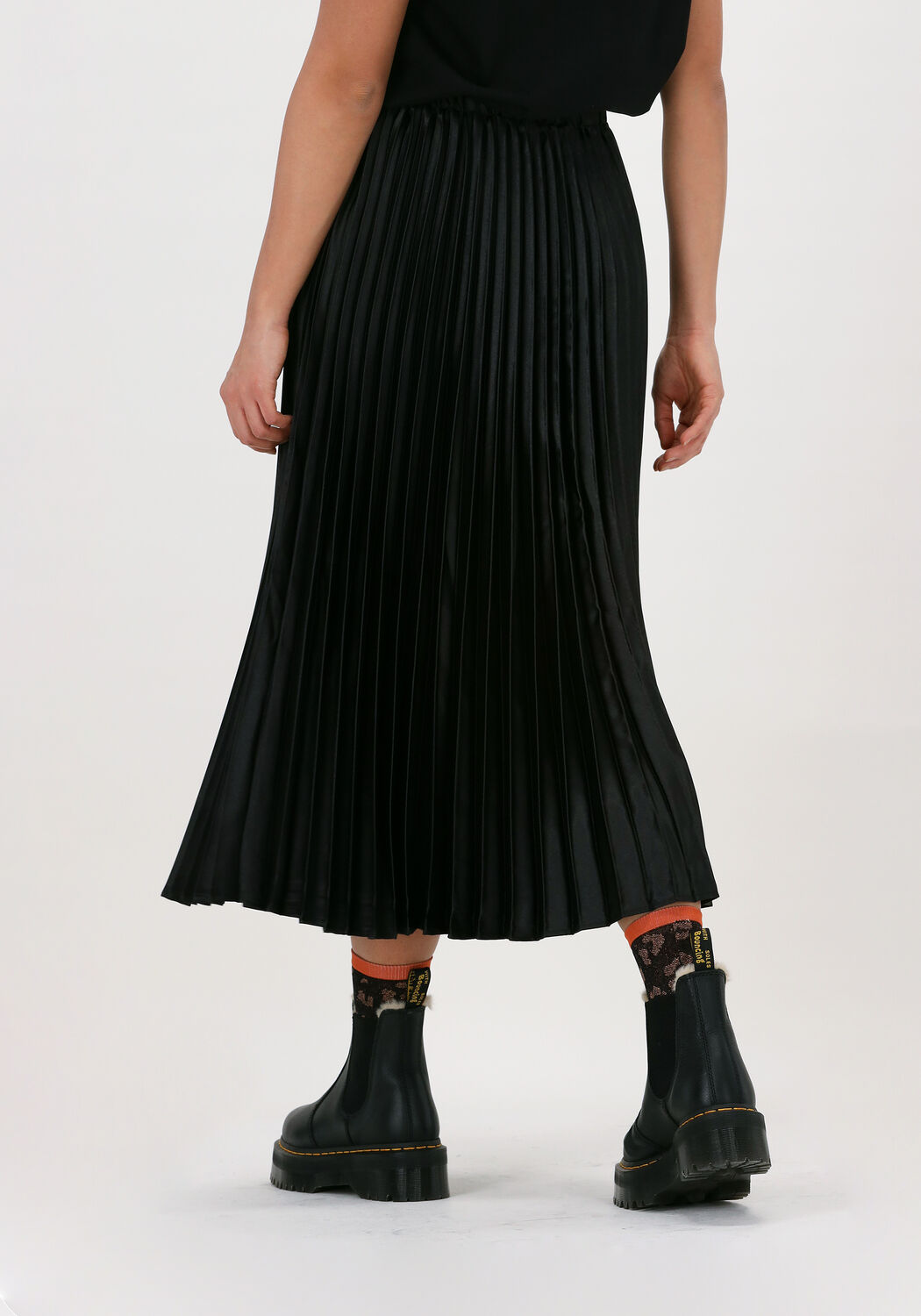 zwarte y.a.s. pliss rok yaskatie hw midi skirt