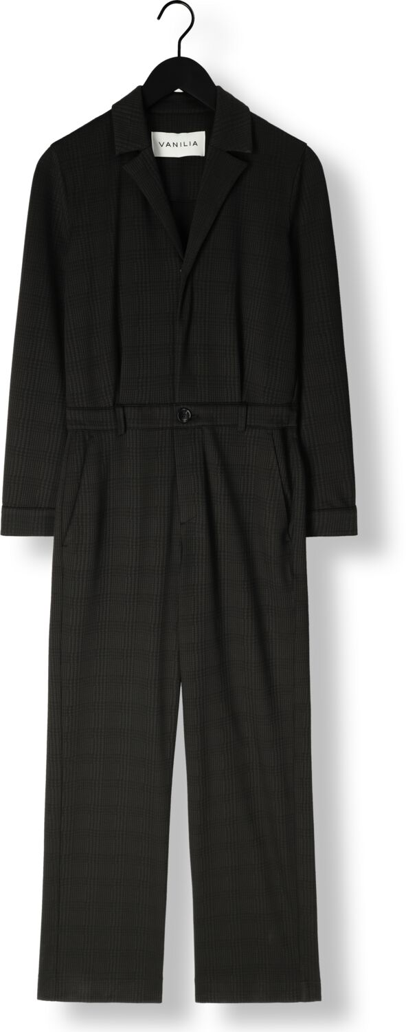 VANILIA Dames Jumpsuits Tricot Pattern Jumpsuit Zwart