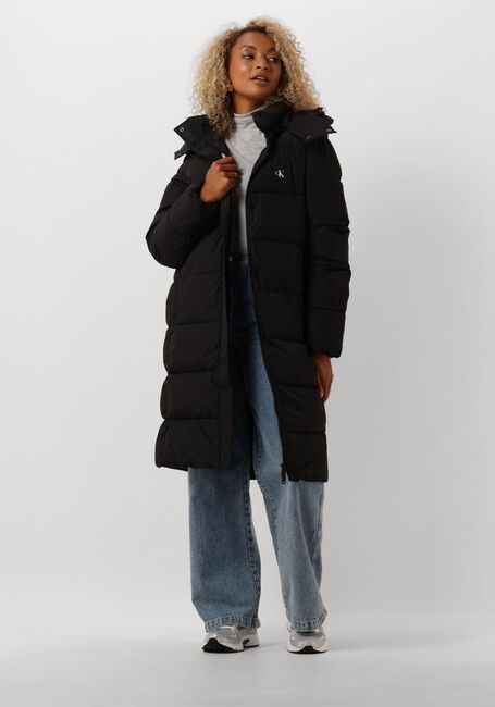 Zwarte CALVIN KLEIN Gewatteerde jas MONOLOGO NON DOWN LONG PUFFER - large