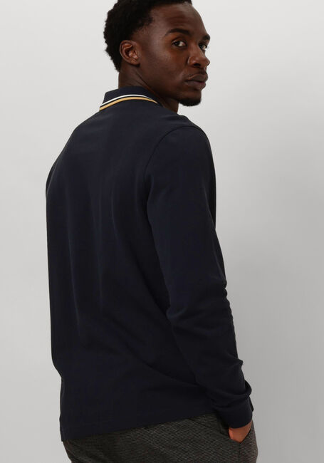 Blauwe FRED PERRY Polo TWIN TIPPED FRED PERRY SHIRT LONG SLEEVE - large