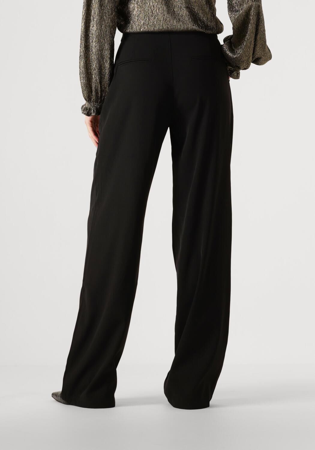 YDENCE Dames Broeken Pants Phoebe Tall Zwart