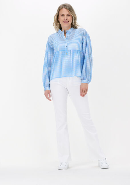 Lichtblauwe LEVETE ROOM Blouses REEMA 2 SHIRT - large