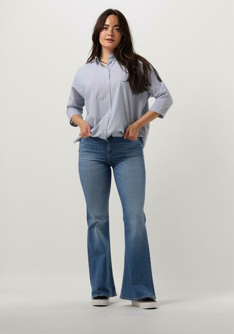 Lichtblauwe BY-BAR Blouses NOREL PIN STRIPE BLOUSE - large