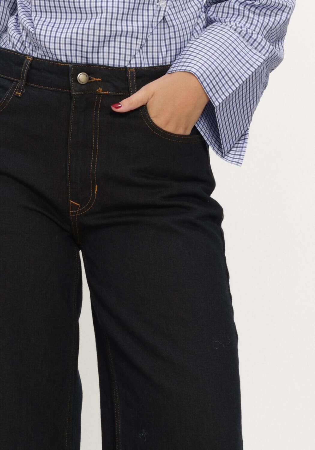 MY ESSENTIAL WARDROBE Dames Broeken Mwoline 186 Mid X-wid Zwart