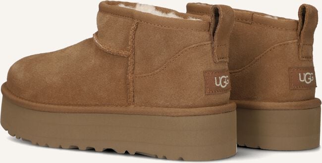 Cognac UGG Vachtlaarzen CLASSIC ULTRA MINI PLATFORM K Cognac UGG Vachtlaarzen CLASSIC ULTRA MINI PLATFORM K - large