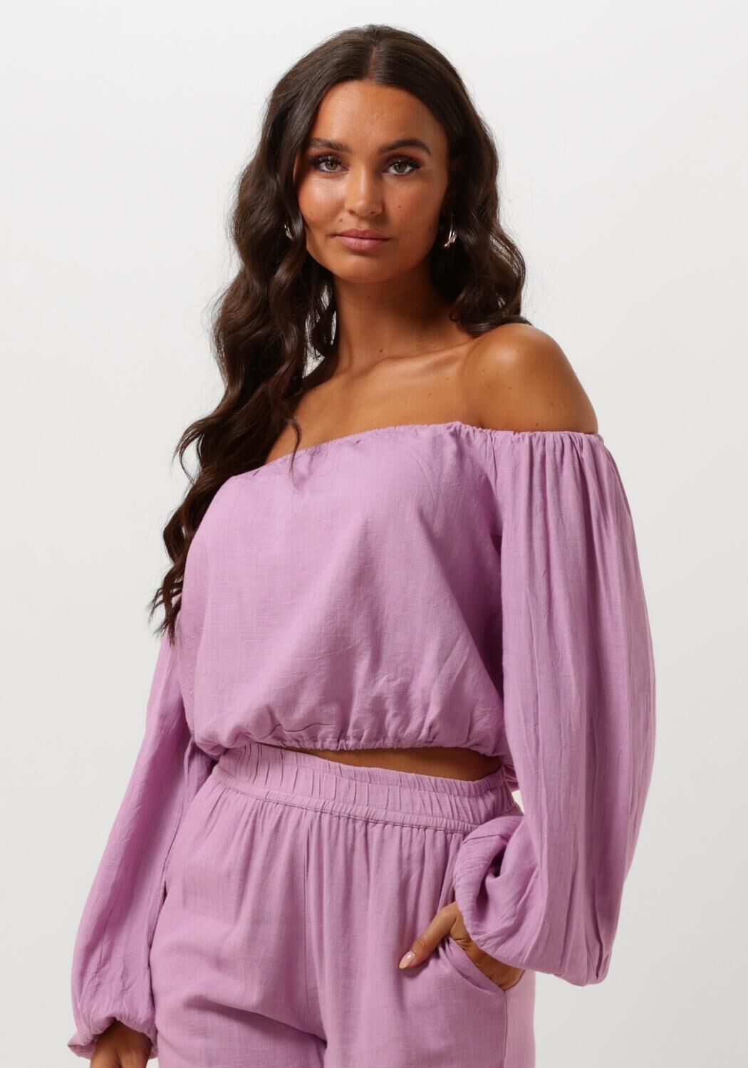 Refined Department Lila Top Milas Elegante Garderobe Toevoeging Purple Dames