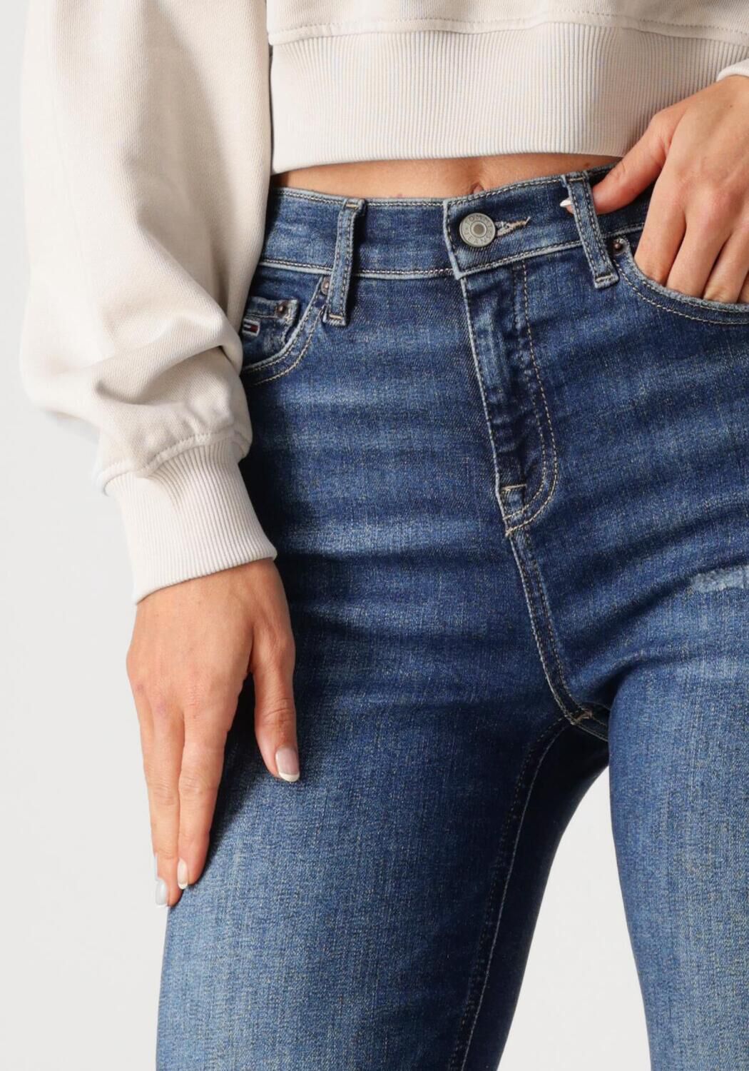 TOMMY JEANS Dames Jeans Nora Md Skn Ai3354 Donkerblauw