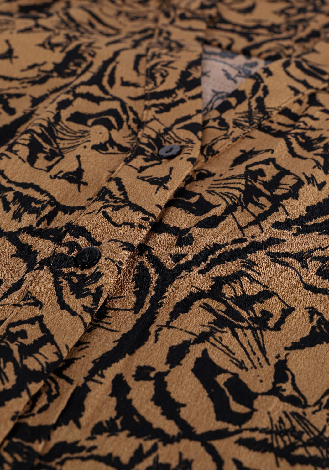 Bruine ALIX THE LABEL Mini jurk TIGERHEAD DRESS - large