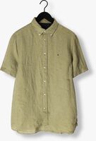 Olijf TOMMY HILFIGER Casual overhemd PIGMENT DYED LINEN RF SHIRT S/S