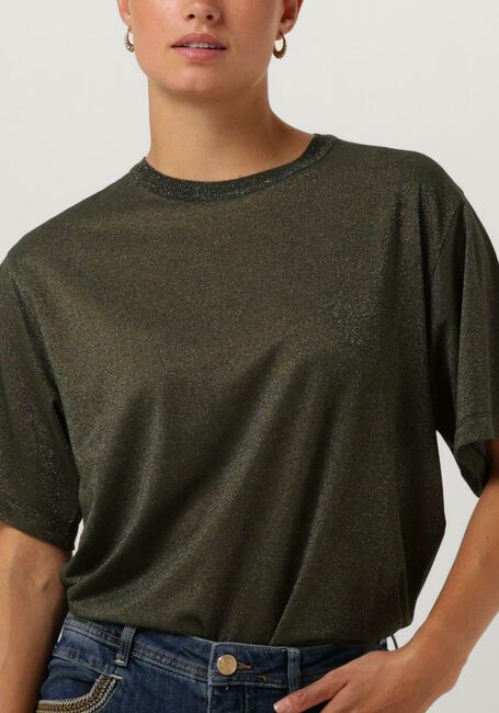 Donkergroene MOS MOSH T-shirt MMKIT SS TEE - large