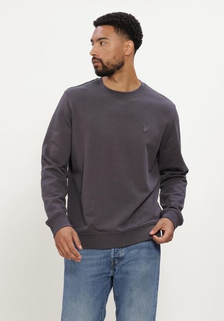 Donkergrijze LYLE & SCOTT Trui SUPERFINE CREW NECK SWEATSHIRT - large