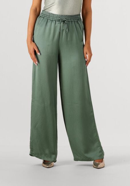 Groene SUMMUM Broeken TROUSERS HEAVY SILKY TOUCH - large