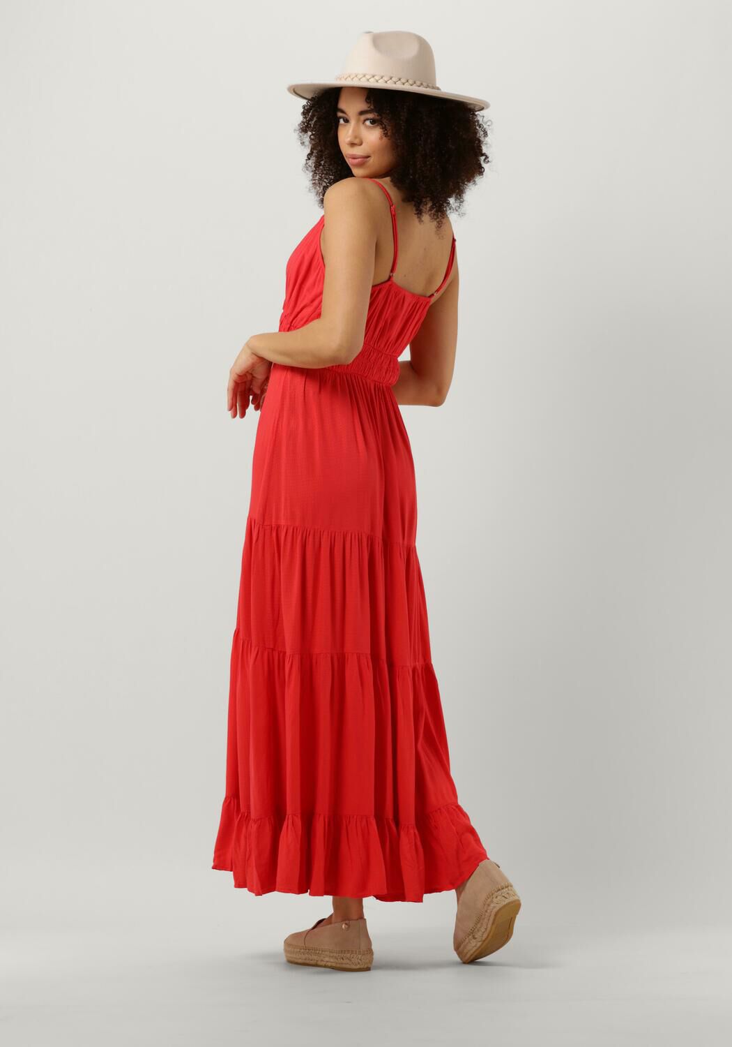 Rode online jurk maxi