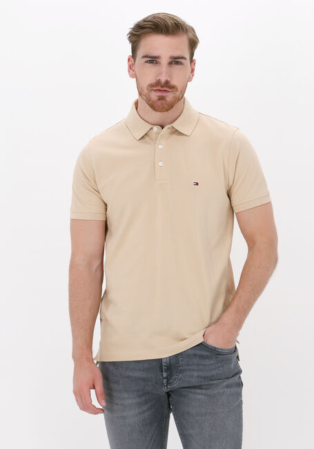 Beige TOMMY HILFIGER Polo 1985 SLIM POLO - large