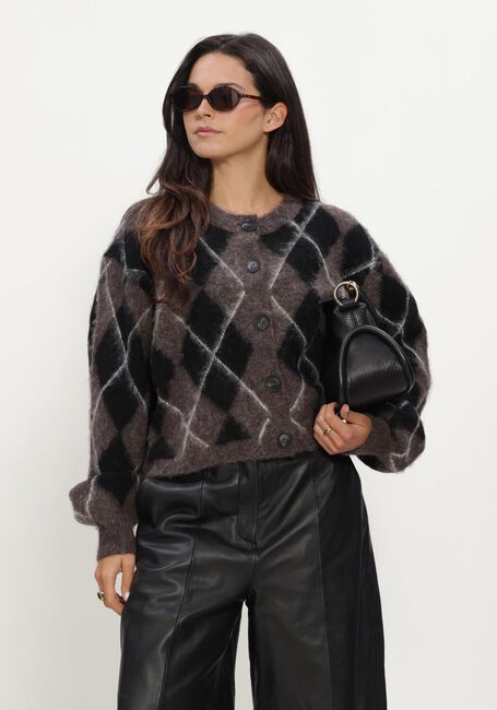 Bruine GESTUZ Truien/vesten GZSIDA MULTI CARDIGAN - large