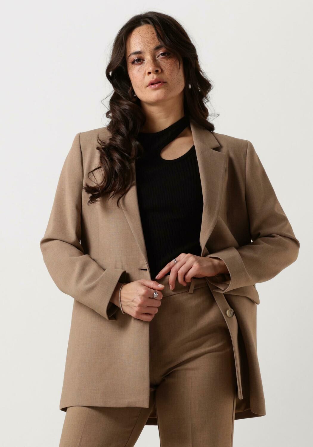 camel selected femme blazer slfrita ls relaxed blazer camel mel