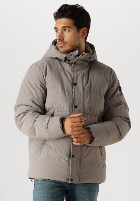 Grijze PURE PATH Gewatteerde jas REGULAR FIT JACKETS PADDED404 - large