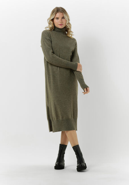 Taupe NOT SHY Midi jurk TEBA - large