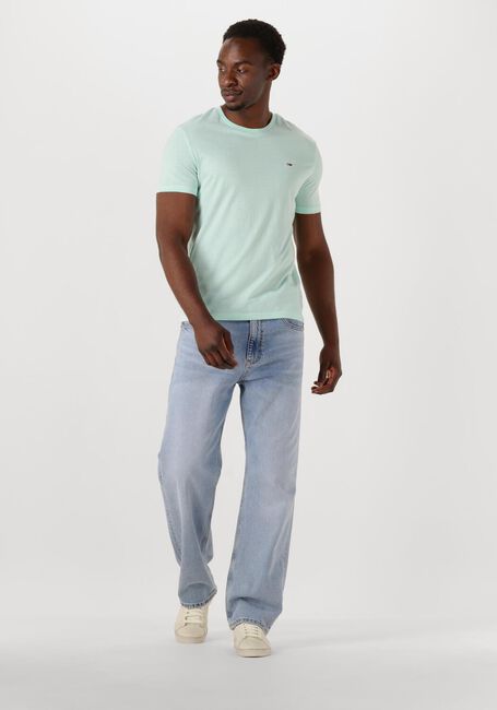 Mint TOMMY JEANS T-shirt TJM XSLIM JASPE HTR TEE EXT - large