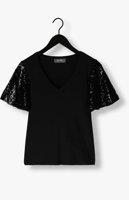 Zwarte MOS MOSH T-shirt PINTER O-S SEQUIN TEE - large