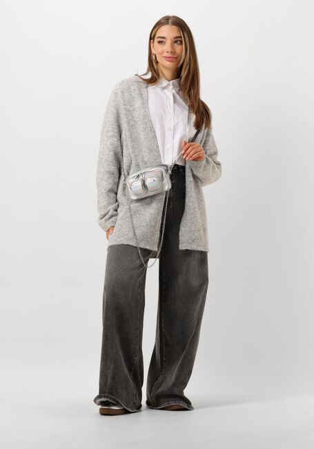 Lichtgrijze VANILIA Vest ABIGAIL CARDIGAN - large