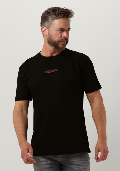 Zwarte PUREWHITE T-shirt T-SHIRT WITH SMALL PRINT ON CHEST - large