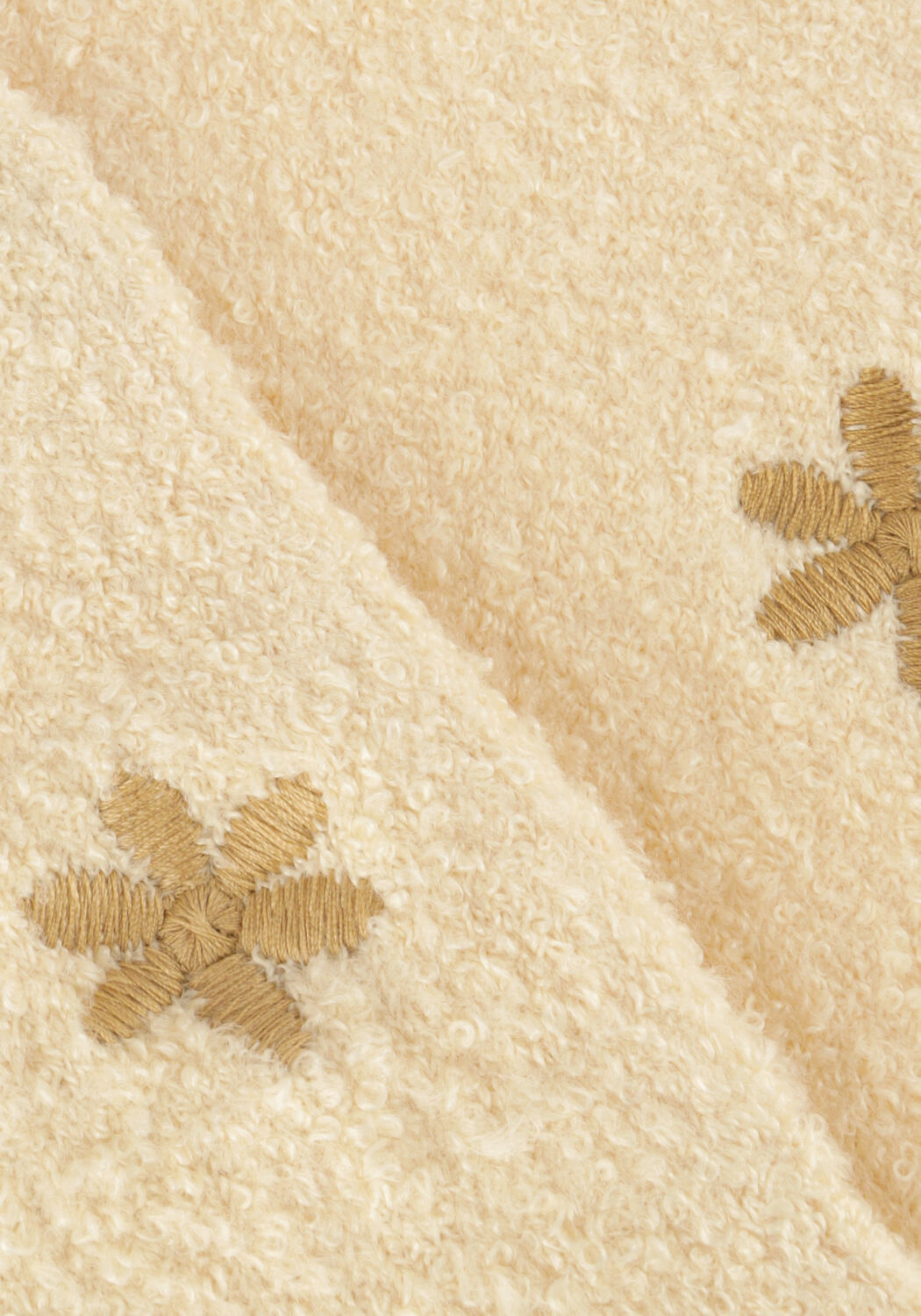 Beige DAILY7 Trui KNITTED SWEAT FANCY PRINT - large