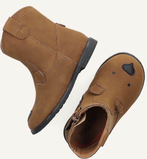 Cognac TON & TON Enkellaarsjes HALEY Cognac TON & TON Enkellaarsjes HALEY - large