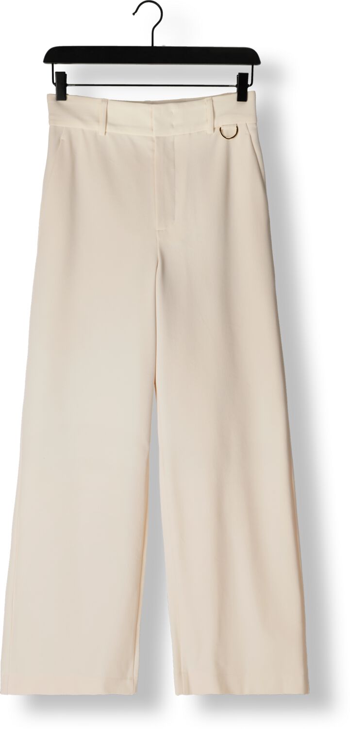 VANILIA Dames Broeken Tailored Twill Met Ring Creme