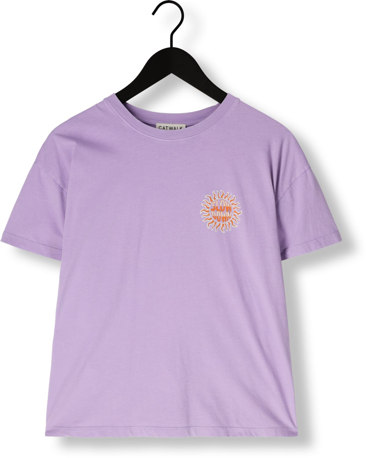 CATWALK JUNKIE Dames Tops & T-shirts Graphic Tshirt Paars