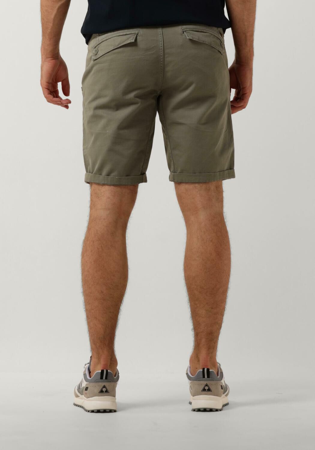 PME LEGEND Heren Broeken Twin Wasp Chino Shorts Fancy Structured Groen