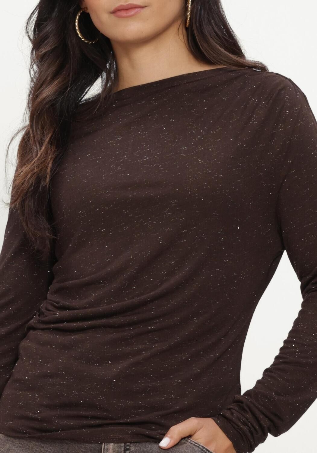 Bruine BY-BAR Top LEYA SPARKLE TOP - large