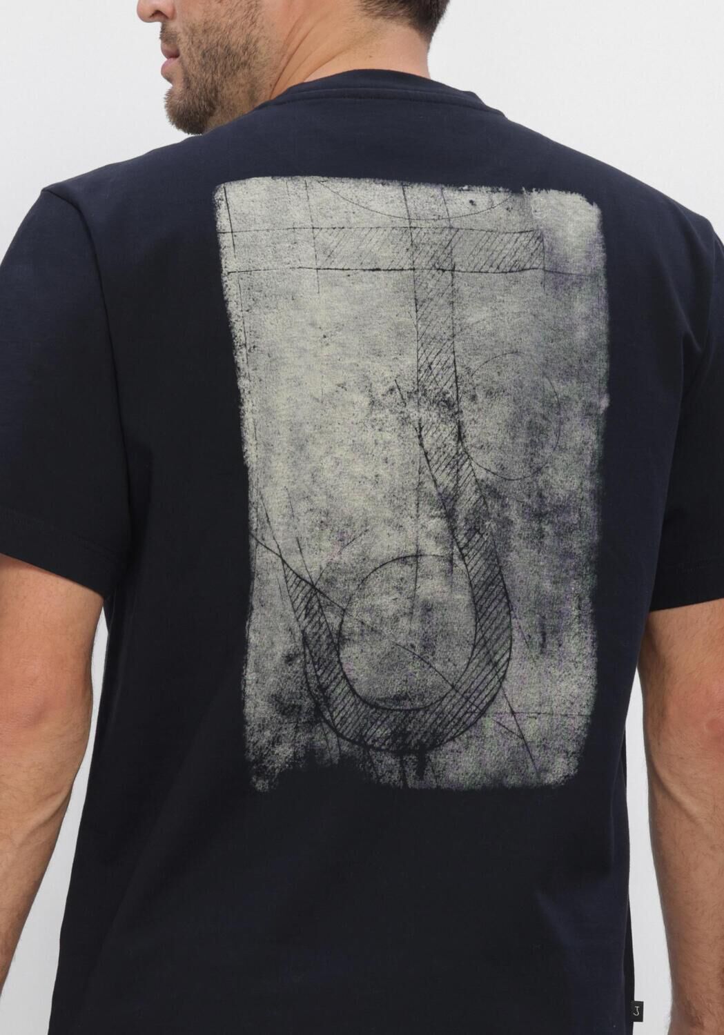 Donkerblauwe BUTCHER OF BLUE T-shirt ARMY CYAN LOOSE TEE - large