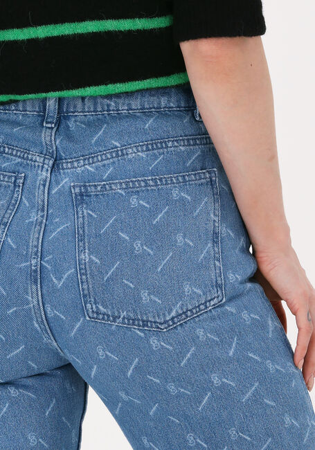 Blauwe GESTUZ Mom jeans LUVINA HW JEANS - large