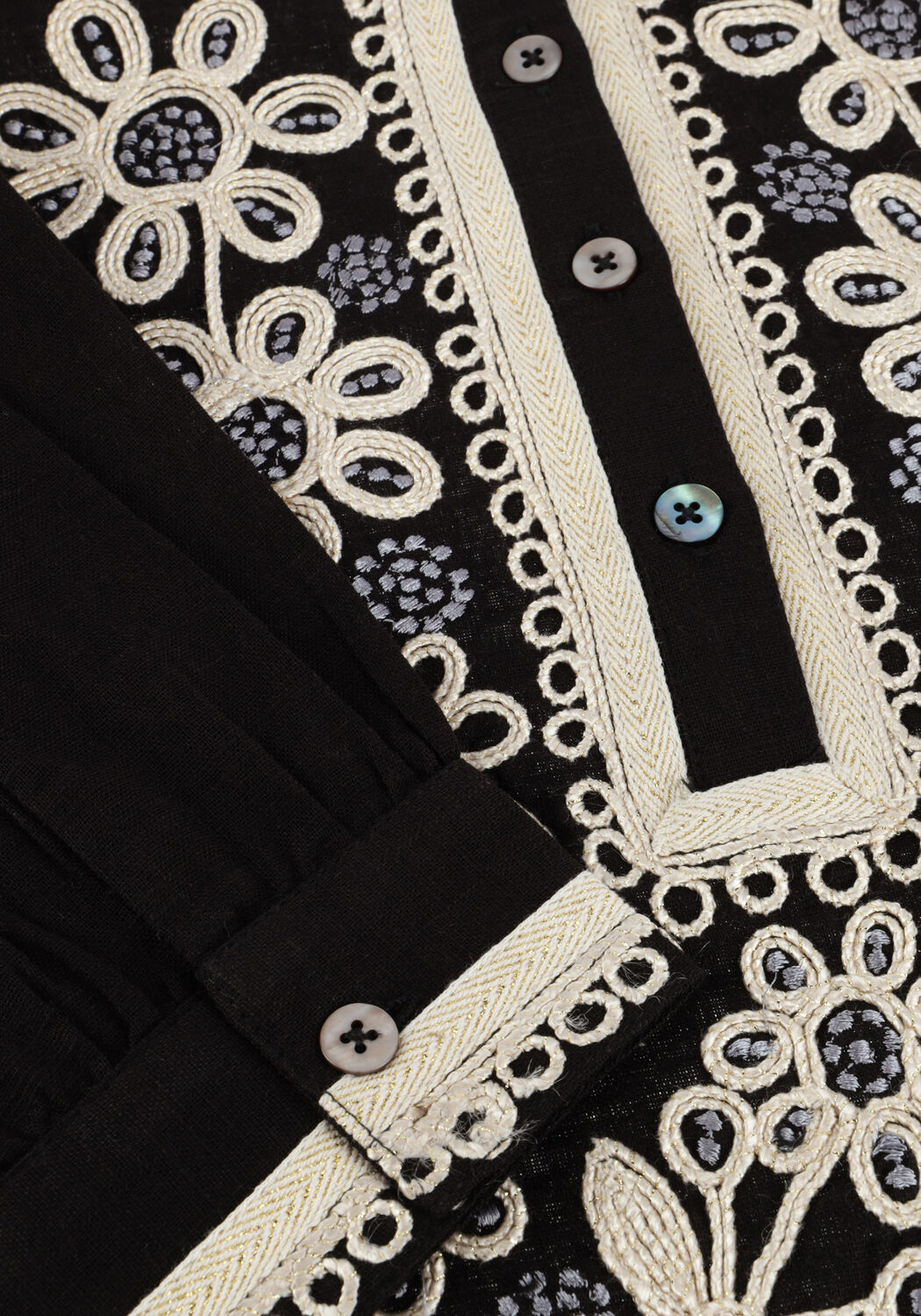 Zwarte ANTIK BATIK Blouses NOHI BLOUSE - large