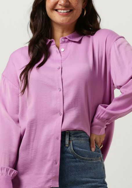 Paarse MSCH COPENHAGEN Blouses MSCHSANDELINE MALUCA SHIRT - large